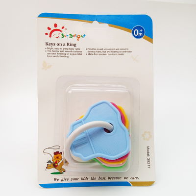 3 mesi non tossico pp Ring Baby Teether Keys
