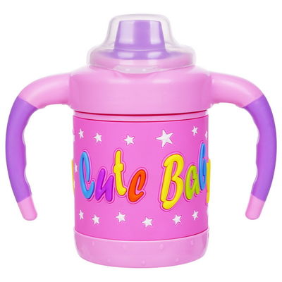 Non rovesci BPA Multicolo libero 6 mesi tazza di Sippy del bambino da 6 once