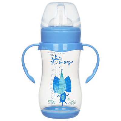 9oz 260ml PP Wide Neck Arc Baby Feeding Bottle senza ftalati