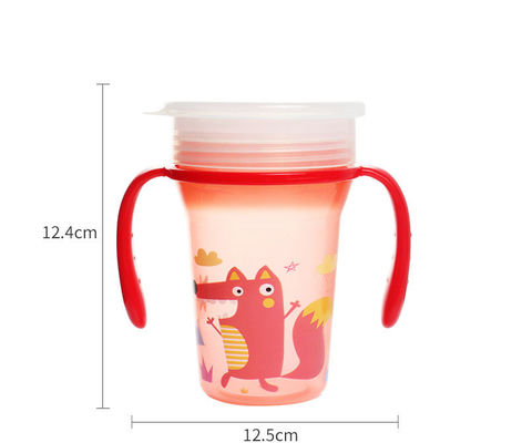 300 ml di tazza di paglia in PP per bambini con angolo di 360 gradi
