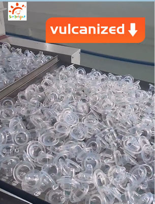 Tettili di silicone per neonati di forma rotonda confezionati singolarmente