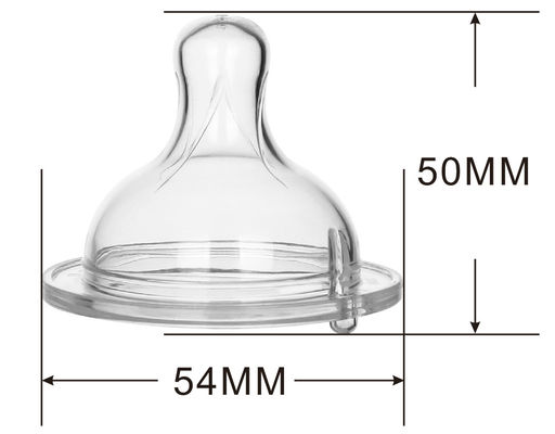 Prima cosa essenziale, biberon di silicone, capezzoli, flusso lento.