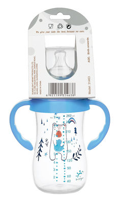 9 oz/ 260 ml Bottiglia di latte per bambini a collo largo in PP