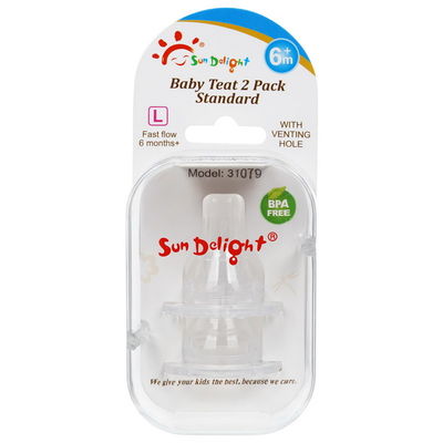 Capezzolo liquido standard del silicone del bambino della gomma di silicone di FDA