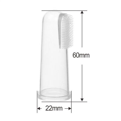 Spazzola infantile di Teether del bambino dello spazzolino da denti del silicone del dito del bambino