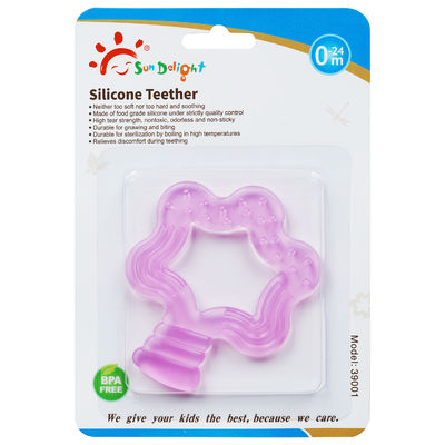 Silicone inodoro Teether del bambino da 3 mesi di resistenza allo strappo