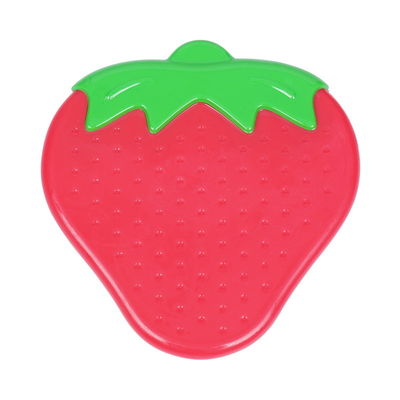 Silicone di gomma Teether del bambino della fragola libera da 3 mesi di BPA