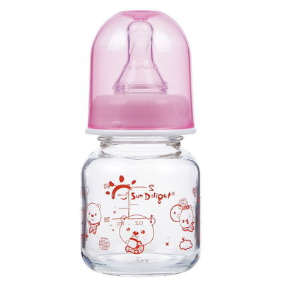 biberon di vetro del bambino del silicone liquido di 110-150℃ 60ml 2oz
