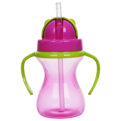 Il doppio bambino libero delle maniglie BPA 6oz 190ml ha pesato Straw Cup