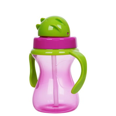Il doppio bambino libero delle maniglie BPA 6oz 190ml ha pesato Straw Cup