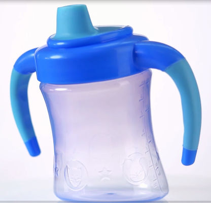 prova blu di goccia 190ml 6 mesi tazza di Sippy di 7 bambini dell'oncia