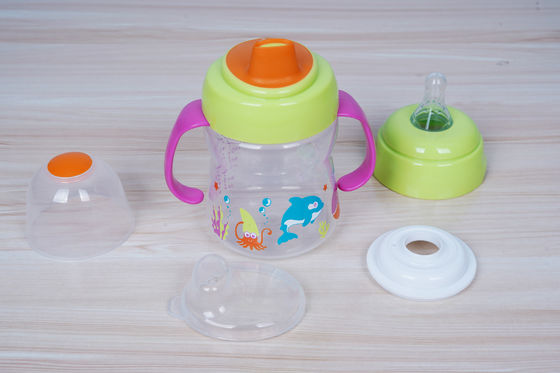 Non rovesci 2 di 1 mesi libero di BPA 6 tazza di Sippy del bambino da 6 once