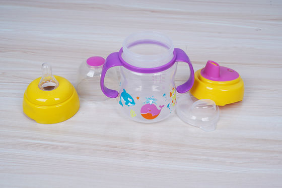 2 di 1 mesi libero di aspirazione BPA del capezzolo 6 tazza di Sippy del bambino da 6 once