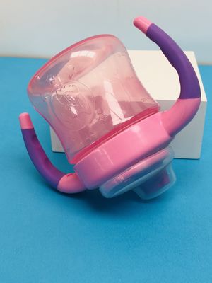 Non doppia maniglia di caduta 6 mesi tazza di Sippy di 6 ragazze dell'oncia