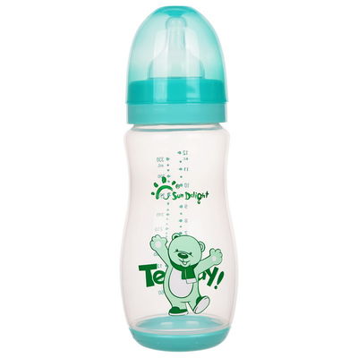 Bottiglia del capezzolo del bambino del collo 12oz pp del commestibile ampia