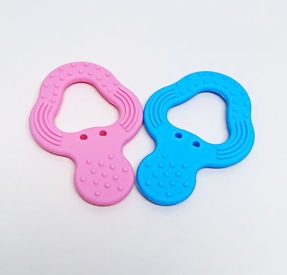 Resistenza allo strappo logo su ordinazione di Teether del silicone del bambino da 3 mesi