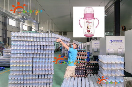 Bottiglia per bambini a collo largo in 9oz di PP