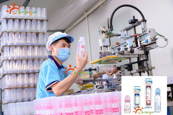 Biberon di vetro standard del bambino del collo 9oz 250ml ciao della trasparenza termoresistente