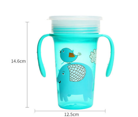 (NUOVO) bambino di 300ml pp tazza di angolo di 360 gradi