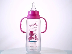 PP 8oz 240ml Newborn Baby Milk Bottle Double Handle